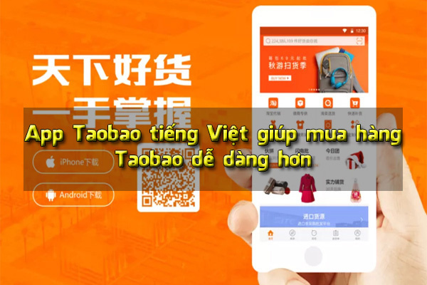 App Taobao dịch Tiếng Việt
