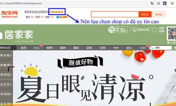 Lựa chọn link shop Quảng Châu có độ uy tín cao để giao dịch online.